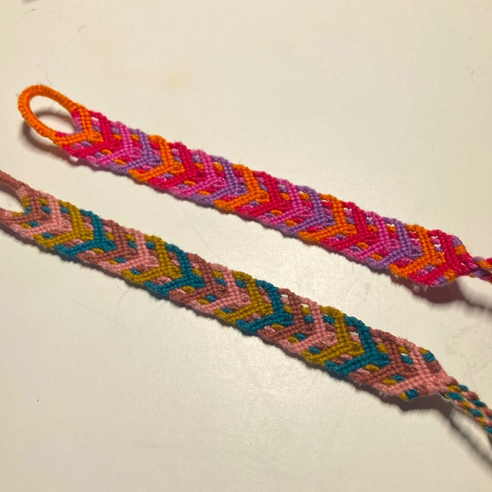Beautiful handmade tie friendship bracelets